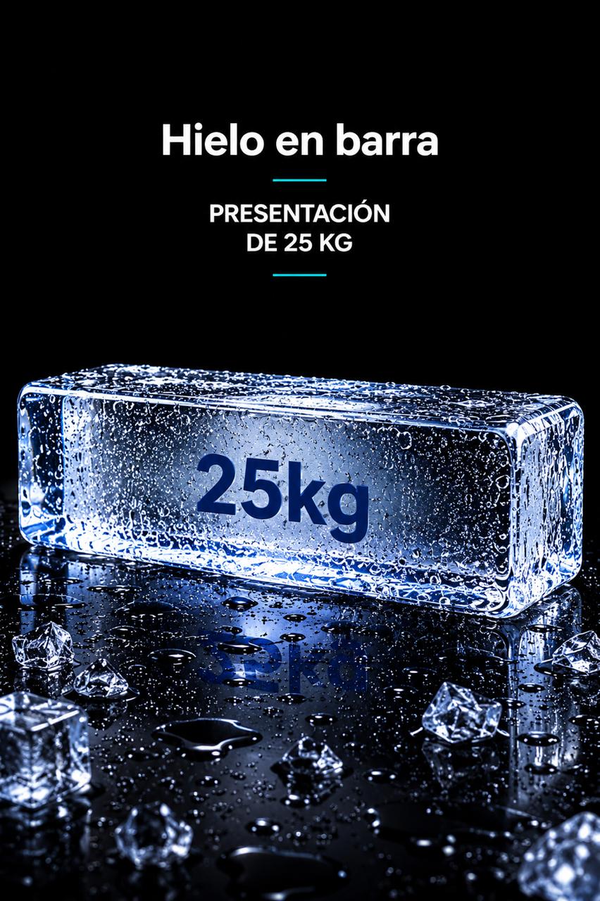 Hielo bloque de 25kg